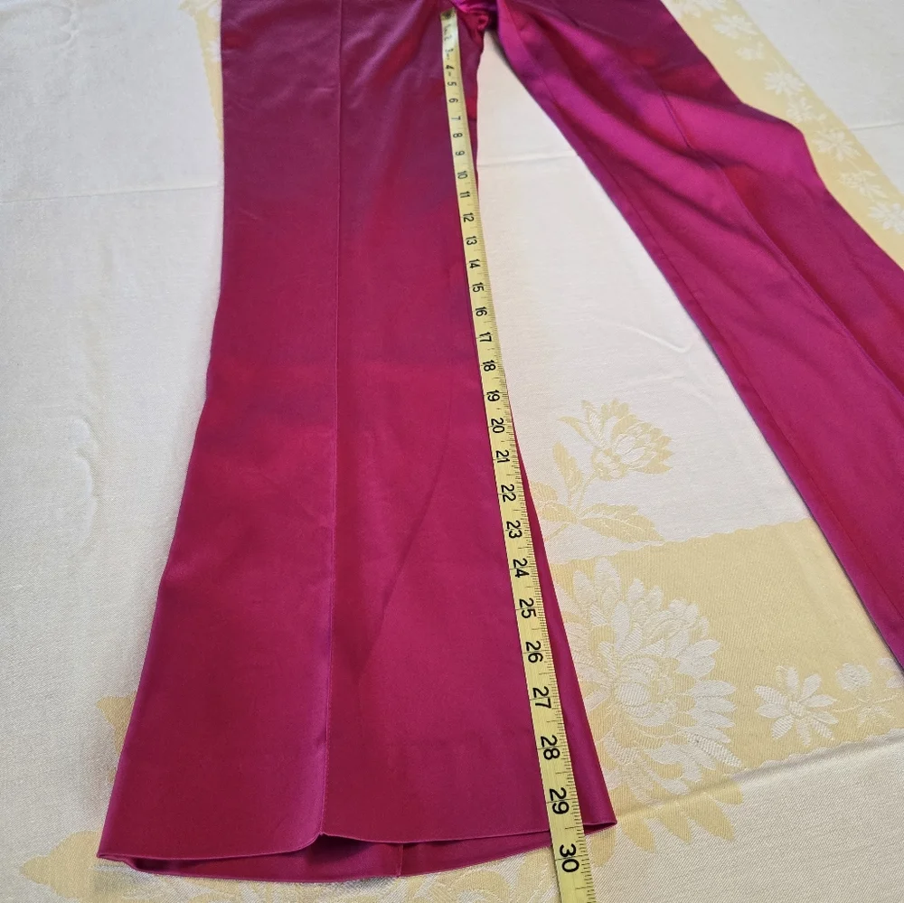 Escada Mid/Low Rise Satin Finish Pants - Picture 12 of 13